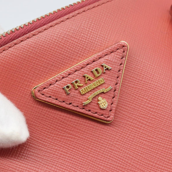 PRADA Galleria Hand Bag Safiano Leather 2way Pink Gold Auth 183648V