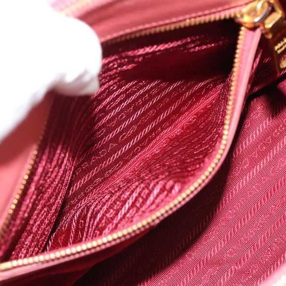 PRADA Galleria Hand Bag Safiano Leather 2way Pink Gold Auth 183648V