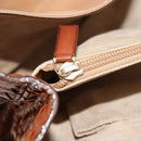 BOTTEGA VENETA INTRECCIATO Tote Bag Leather Brown Gold Auth 183650A-23