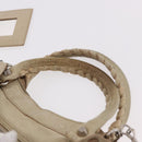 BALENCIAGA The First Hand Bag Leather 2way Beige Silver 240577 Auth 183652V-8