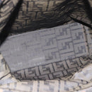 FENDI Zucca Canvas Handtasche Schwarz Braun Auth 183655-15