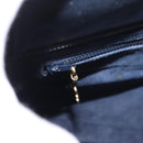 GUCCI GG Supreme Sherry Line Shoulder Bag PVC Navy Gold Auth 183657-21