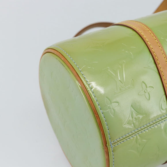 LOUIS VUITTON Monogram Vernis Bedford Hand Bag Baby Blue M91007 LV Auth 183659A