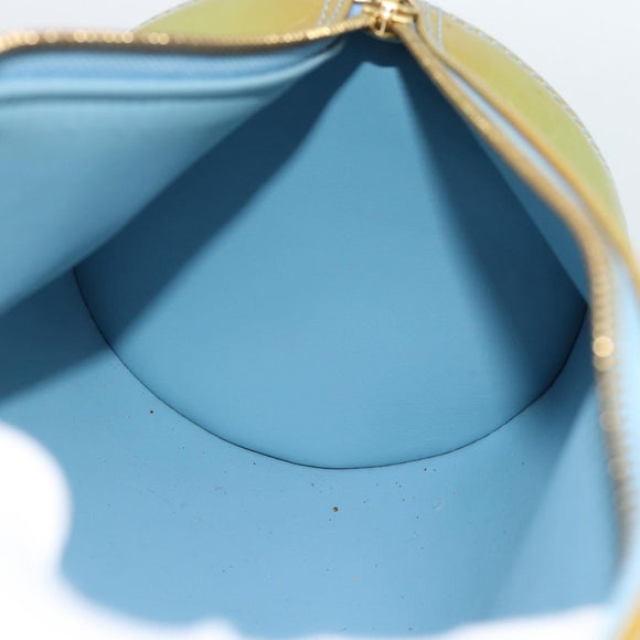 LOUIS VUITTON Monogram Vernis Bedford Hand Bag Baby Blue M91007 LV Auth 183659A