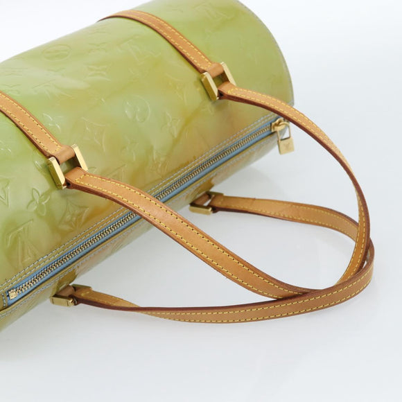 LOUIS VUITTON Monogram Vernis Bedford Hand Bag Baby Blue M91007 LV Auth 183659A