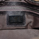 FENDI Zucca Canvas Shoulder Bag Black Brown Auth 183663V-10
