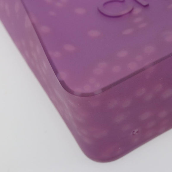 CHANEL Tote Bag Rubber Purple CC Auth 183664