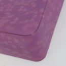 CHANEL Tote Bag Rubber Purple CC Auth 183664-12