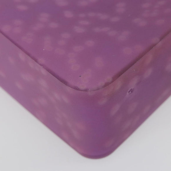 CHANEL Tote Bag Rubber Purple CC Auth 183664