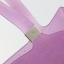 CHANEL Tote Bag Rubber Purple CC Auth 183664-14