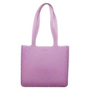 CHANEL Tote Bag Rubber Purple CC Auth 183664-3