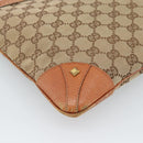 GUCCI GG Canvas Shoulder Bag Beige Gold 120893 Auth 183669-13