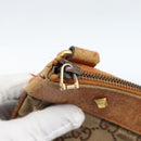 GUCCI GG Canvas Shoulder Bag Beige Gold 120893 Auth 183669-14