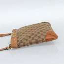 GUCCI GG Canvas Shoulder Bag Beige Gold 120893 Auth 183669-4