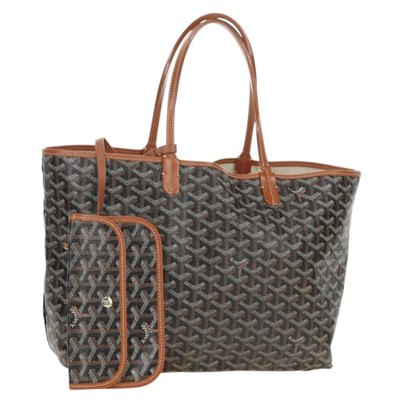 GOYARD Saint Louis PM Tote Bag PVC Black Auth 183670SAM