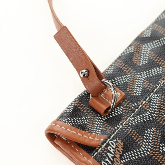 GOYARD Saint Louis PM Tote Bag PVC Black Auth 183670SAM