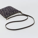 FENDI Zucchino Canvas Shoulder Bag Gray Silver Auth 183672A-7
