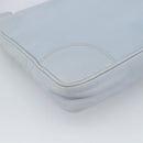 PRADA Shoulder Bag Leather Light Blue Silver Auth 183673A-9
