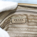 PRADA Shoulder Bag Leather Light Blue Silver Auth 183673A-17