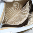 PRADA Shoulder Bag Leather Light Blue Silver Auth 183673A-21
