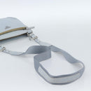 PRADA Shoulder Bag Leather Light Blue Silver Auth 183673A-7