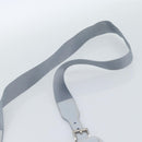 PRADA Shoulder Bag Leather Light Blue Silver Auth 183673A-8