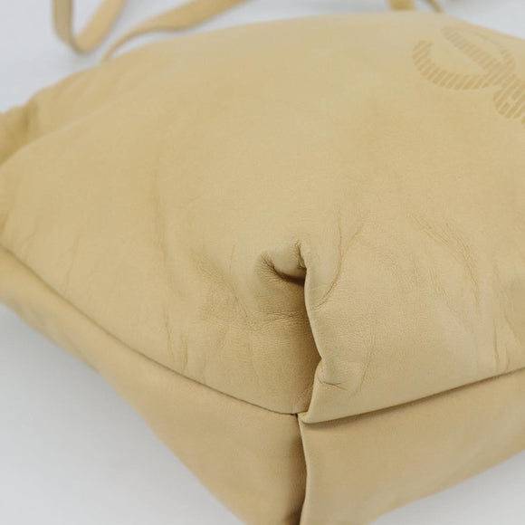 LOEWE Umhängetasche Leder Beige Gold Original 183674