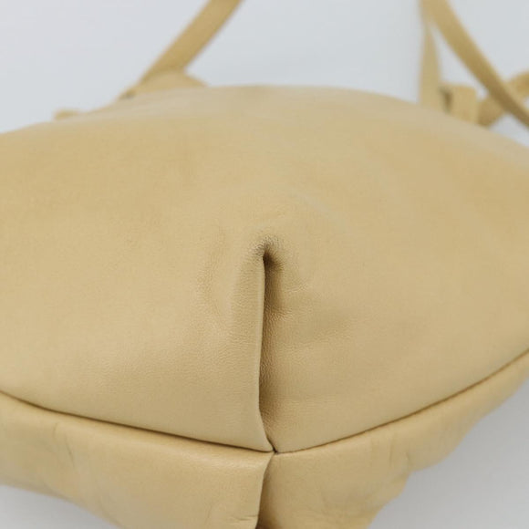 LOEWE Umhängetasche Leder Beige Gold Original 183674