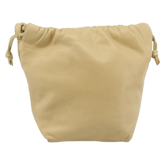 LOEWE Umhängetasche Leder Beige Gold Original 183674