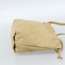 LOEWE Umhängetasche Leder Beige Gold Original 183674-4