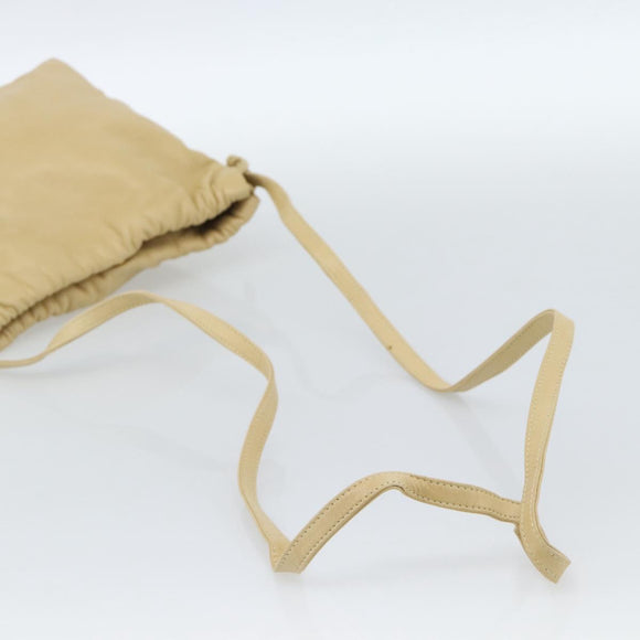 LOEWE Umhängetasche Leder Beige Gold Original 183674