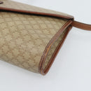 CELINE Macadam Canvas Shoulder Bag PVC Beige Gold Auth 183675-9