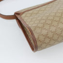 CELINE Macadam Canvas Shoulder Bag PVC Beige Gold Auth 183675-16