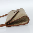 CELINE Macadam Canvas Shoulder Bag PVC Beige Gold Auth 183675-3