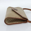 CELINE Macadam Canvas Shoulder Bag PVC Beige Gold Auth 183675-4