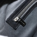 CELINE C Macadam Canvas Shoulder Bag Black Silver Auth 183678A-20