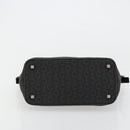 CELINE C Macadam Canvas Shoulder Bag Black Silver Auth 183678A-9