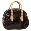LOUIS VUITTON Monogram Vernis Summit Drive Hand Bag Amarante M93516 Auth 183679V-1