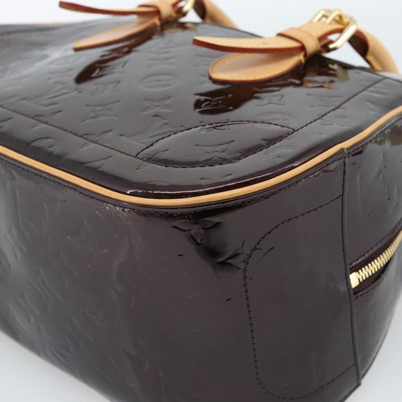 LOUIS VUITTON Monogram Vernis Summit Drive Hand Bag Amarante M93516 Auth 183679V
