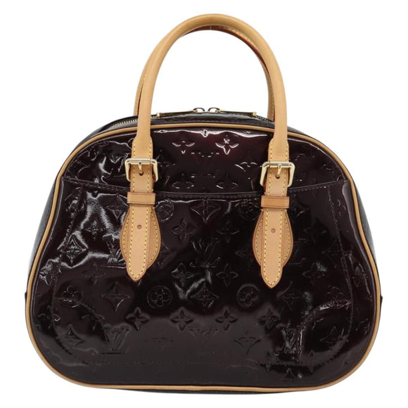 LOUIS VUITTON Monogram Vernis Summit Drive Hand Bag Amarante M93516 Auth 183679V
