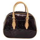 LOUIS VUITTON Monogram Vernis Summit Drive Hand Bag Amarante M93516 Auth 183679V-2
