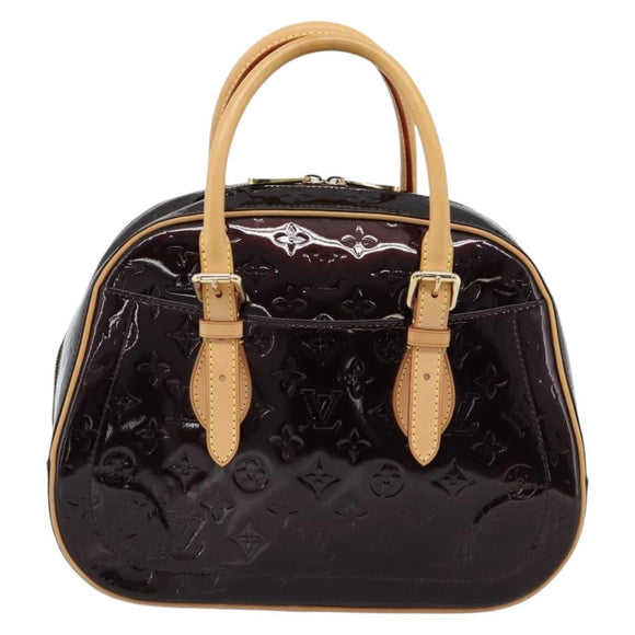 LOUIS VUITTON Monogram Vernis Summit Drive Hand Bag Amarante M93516 Auth 183679V