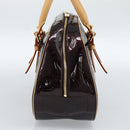LOUIS VUITTON Monogram Vernis Summit Drive Hand Bag Amarante M93516 Auth 183679V-3