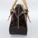 LOUIS VUITTON Monogram Vernis Summit Drive Hand Bag Amarante M93516 Auth 183679V-4