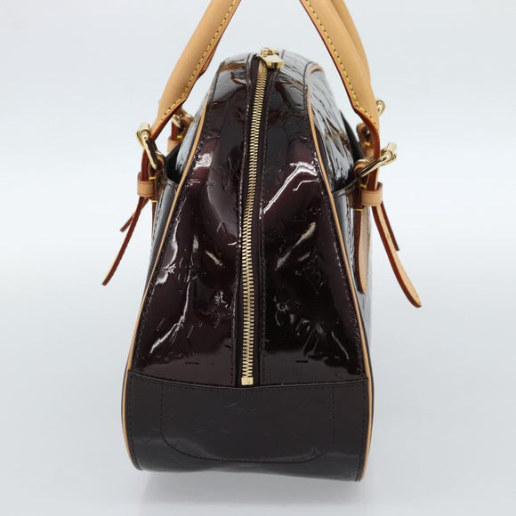 LOUIS VUITTON Monogram Vernis Summit Drive Hand Bag Amarante M93516 Auth 183679V