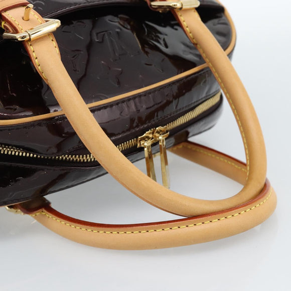 LOUIS VUITTON Monogram Vernis Summit Drive Hand Bag Amarante M93516 Auth 183679V