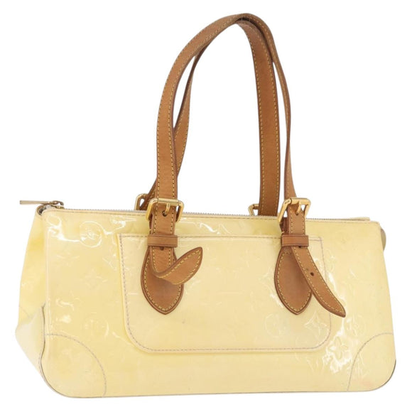 LOUIS VUITTON Monogram Vernis Rosewood Avenue Bag Perle M93508 LV Auth 183680