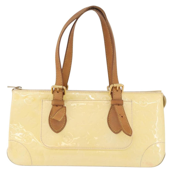 LOUIS VUITTON Monogram Vernis Rosewood Avenue Bag Perle M93508 LV Auth 183680