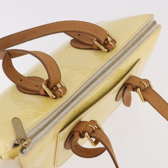 LOUIS VUITTON Monogram Vernis Rosewood Avenue Bag Perle M93508 LV Auth 183680