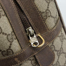 GUCCI GG Supreme Web Sherry Line Bag PVC Beige Gold 67 01 4422 Auth 183682-14